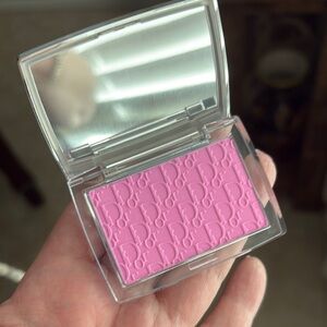 Dior Rosy Pink Blush with Embossed Design